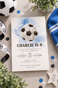 Football Birthday Invitation | Soccer Birthday Party Invite | Boys Football Party Invitation | Sports Birthday Invite Digital Download